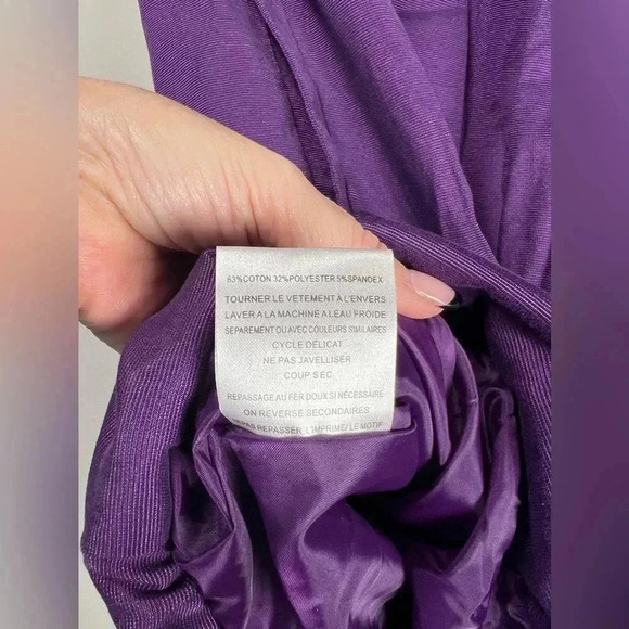 House of Dereon Sleeveless Belted Purple Dress Bubble Hem Pockets Womens Size 3X - Picture 13 of 13